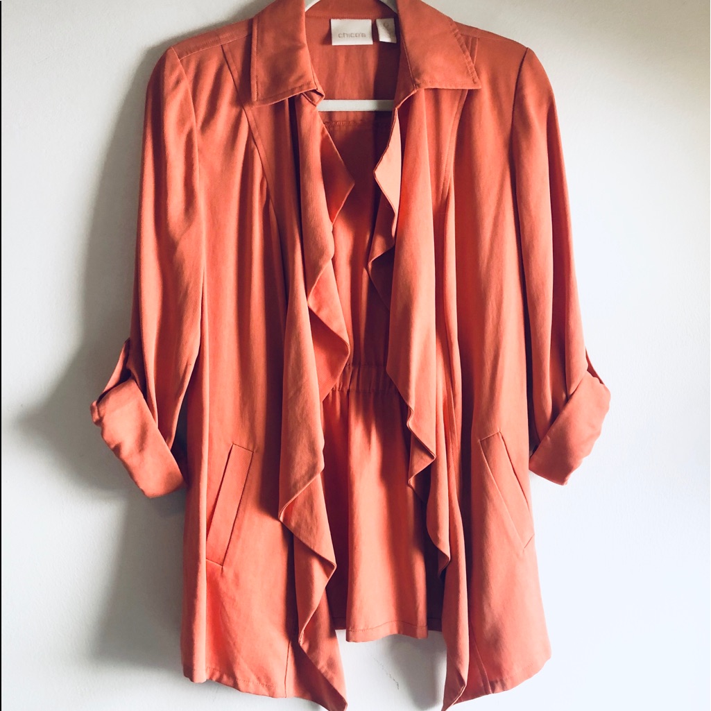 Chico’s Drape Front Moto Jacket